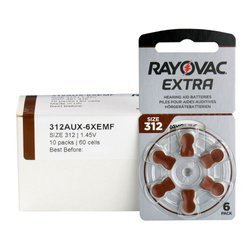 Batterien Rayovac Extra Advanced 312 - box (60 Stück)