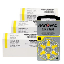 Batterien Rayovac Extra Advanced 10 - 3x boxen (180 Stück)