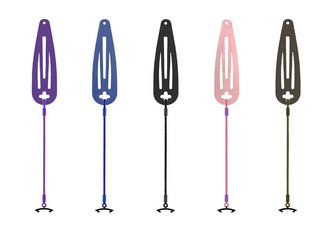 Single hairpin hook for MED-EL Rondo 3 / Samba 2 audio processor (5 colors)