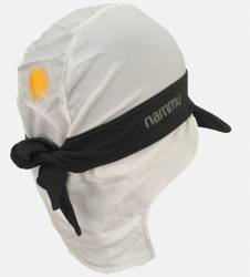 Nammu swimming cap ear flap and visior - white
