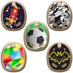 Skins / stickers for Cochlear Kanso audio processor - set 1