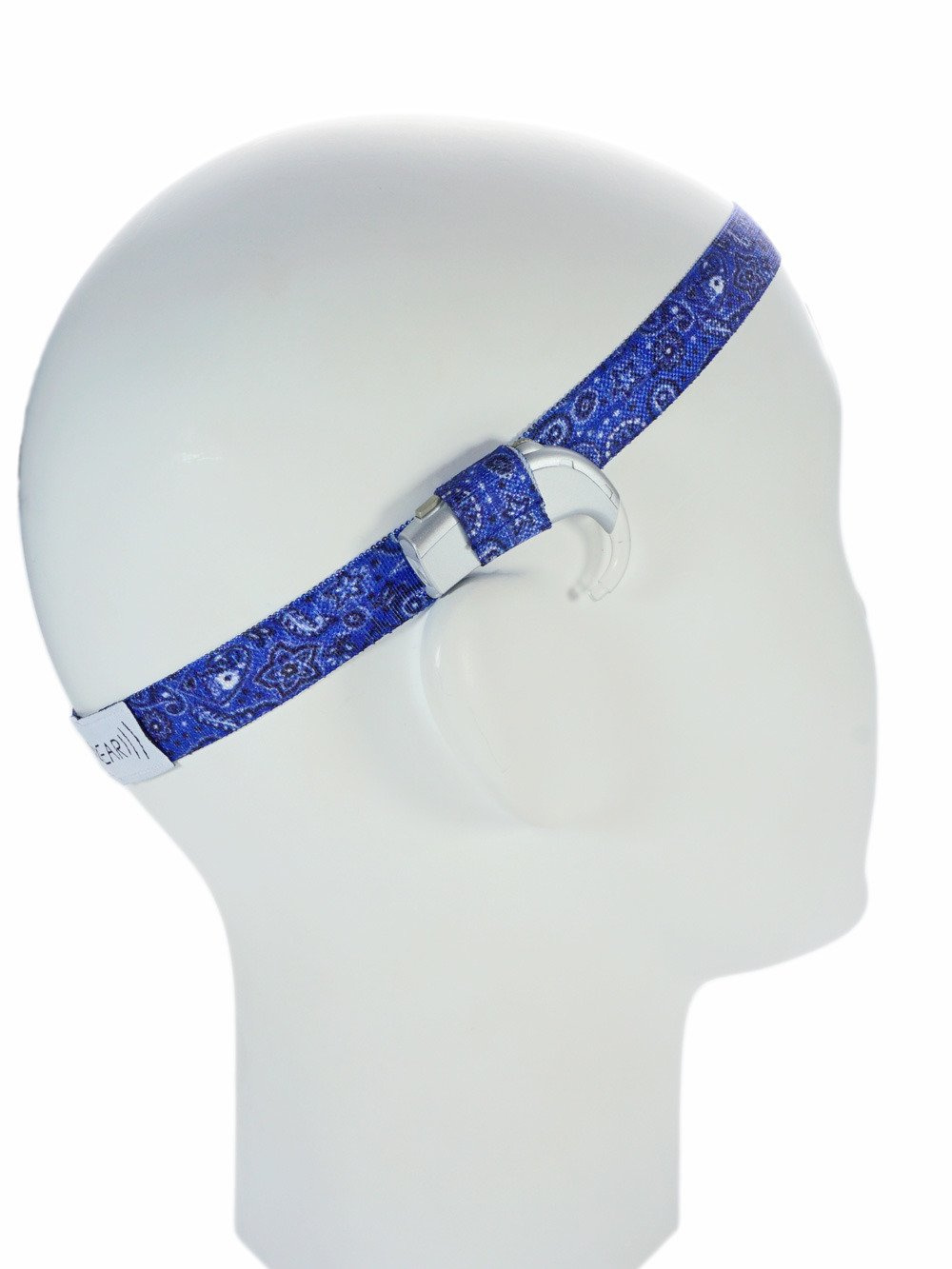 EasyFlex bands for hearing aids and/or speech processors blue shapes