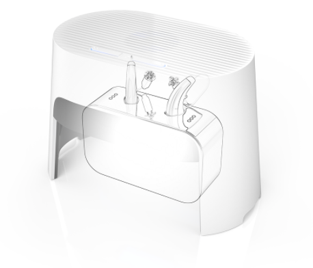 ROMMA Cable management box with lid, white - IKEA