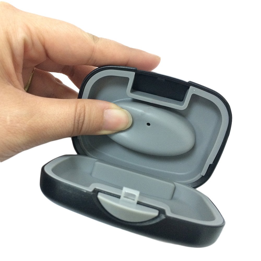 SoundLink Earphone Case BTE Hearing Aid Case Waterproof Hard Protective Box in Ear Monitor Storage Case for Bte, Cim (Orange)