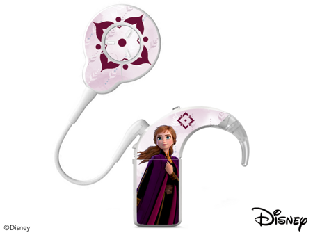 Cochlear Nucleus 8 sound processor skins / stickers - Disney Frozen - Anna