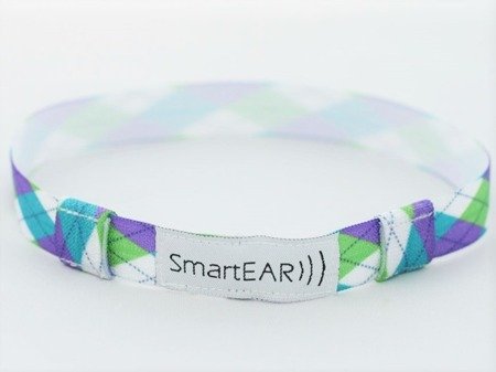EasyFlex bands for hearing aids and/or audio processors - tartan