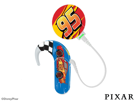 MED-EL Sonnet 1/2 audio processor skins / stickers - Pixar Cars - McQueen