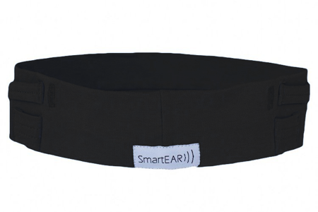 Universal cotton headband - black