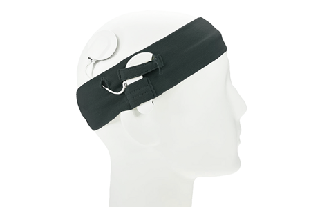 Universal cotton headband - black
