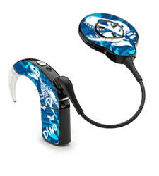 Adhesivo decorativo / skin para procesador de audio Cochlear Nucleus 7 - dino