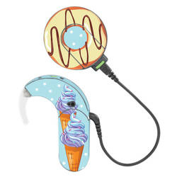 Adhesivo decorativo / skin para procesador de audio MED-EL Sonnet 1 / 2 - helado