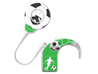 Adhesivo decorativo / skin para procesador de audio Cochlear Nucleus 8 - fútbol