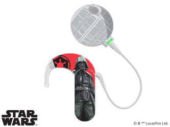 Adhesivo decorativo / skin para procesador de audio MED-EL Sonnet 1 / 2 - Lucasfilm Star Wars - Darth Vader