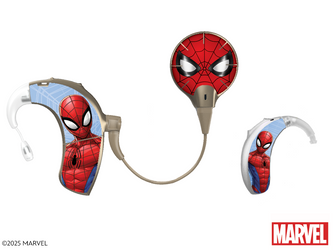 Adhesivo decorativo / skin para procesador de audio Advanced Bionics Sky CI Marvel - Marvel Spiderman