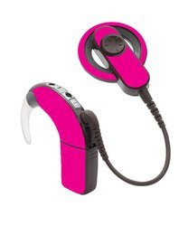 Adhesivo decoraivo / skin para procesador de audio Cochlear Nucleus 6 - uniforme rosa