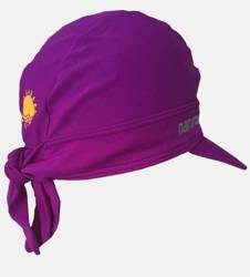 Gorro UV Nammu para nadar para procesadores de audio / implantes - morado con visera