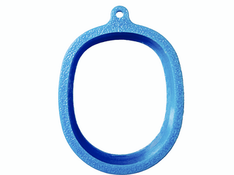 El bumper / marco protector para el procesador de audio Rondo 3 de MED-EL - azul