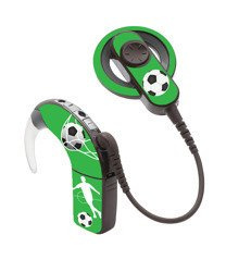 Adhesivo decoraivo / skin para procesador de audio Cochlear Nucleus 6 - fútbol