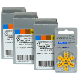 Pilas VARTA Power One 10 - 3x caja (180 uds)