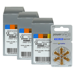 Pilas VARTA Power One 312 - 3x caja (180 uds)