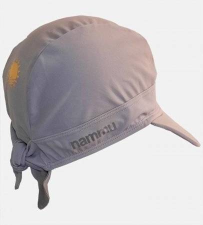 Bonnet de bain Nammu UV -  gris clair avec visière