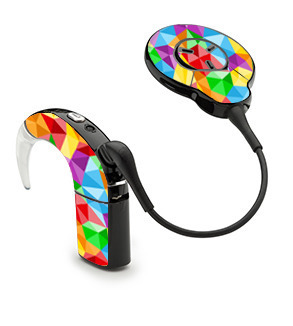 Skin pour le processeur Cochlear NUCLEUS 7 - arc-en-ciel