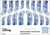 Adhesivo decorativo / skin universal para audífonos - Disney Frozen - Elsa