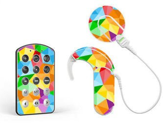 Skins pour l’audio processeur MED-EL Sonnet - arc-en-ciel