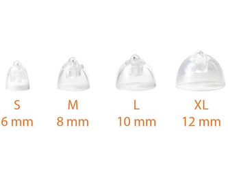 Domes / Schirmchen miniFit Bass mit Belüftungslöchern für Hörgeräte Oticon (miniFit Bass Double Vent Domes) – 10 St.