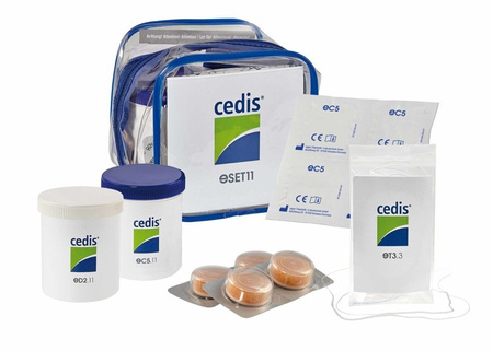 cedis kit de nettoyage et séchage pour des tubes fins et des systèmes auditifs ouverts eSET11