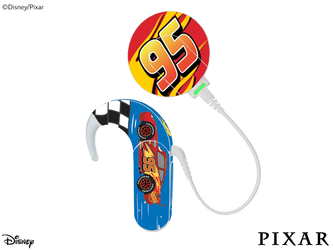 MED-EL Sonnet 1/2 audio processor skins / stickers - Pixar Cars - McQueen