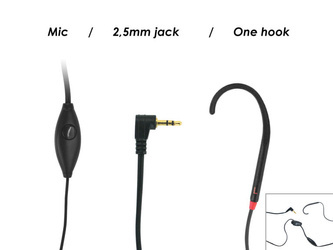 Geemarc CL HOOK 1 - boucle à induction / crochet d'oreille avec microphone