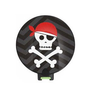 Tapa original serie Design Covers para bobinas MED-EL DL - bandera pirata (Captain‘s Choice)