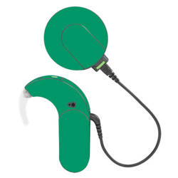 Adhesivo decorativo / skin para procesador de audio MED-EL Sonnet 1 / 2 - verde