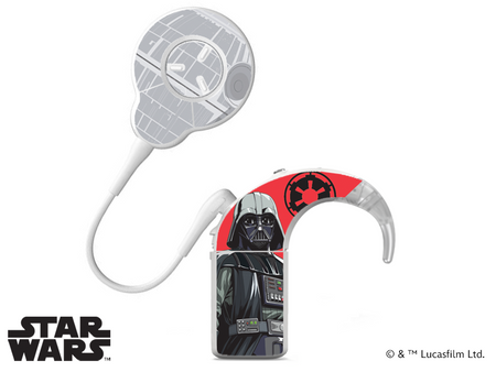 Cochlear Nucleus 8 sound processor skins / stickers - Lucasfilm Star Wars - Darth Vader
