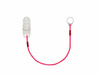 Single clip-on hook for one processor / hearing aid - neon pink