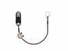 Single clip-on hook for one processor / hearing aid - brown with bear