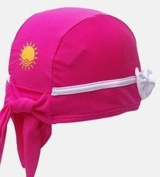 Nammu-Badekappe für Soundprozessoren / Implantate - Rosa / mit Schleife