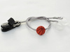 Clip-on hooks for processors / hearing aids - grey with basketball