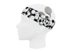Universal cotton headband - football white