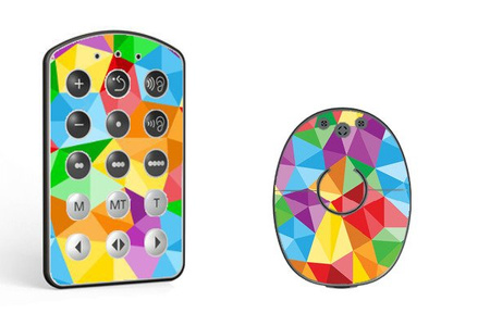Adhesivo decorativo / skin para procesador de audio MED-EL Rondo 2 - arcoíris