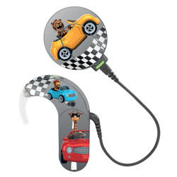 Adhesivo decorativo / skin para procesador de audio MED-EL Sonnet 1 / 2 - carros