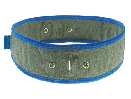 Bandeau pour 1 ou 2 appareils auditifs à ancrage osseux Bruckhoff Junior BC D50 - gris / bleu