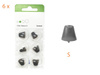Almohadillas / cúpulas Click Sleeve con ventilación para audífonos Signia (Click Sleeve Vented) - 6 pcs.