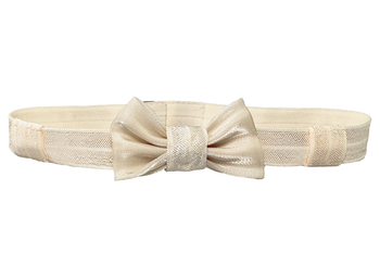EasyFlex Girl bands for hearing aids and/or audio processors - ecru bow