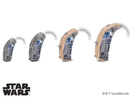 Hearing aid skin / stickers - Lucasfilm Star Wars - R2D2