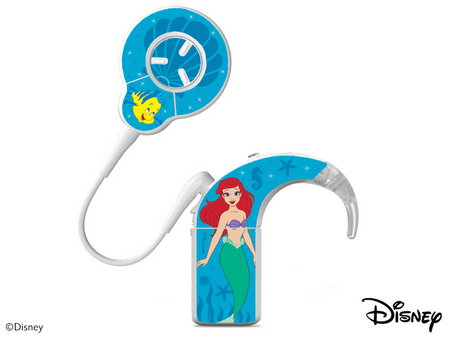 Adhesivo decorativo / skin para procesador de audio Cochlear Nucleus 8 - Disney La Sirenita - Ariel