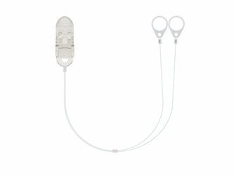 Unsichtbares Doppel-Halteband für Soundprozessoren und Hörgeräte - Transparent