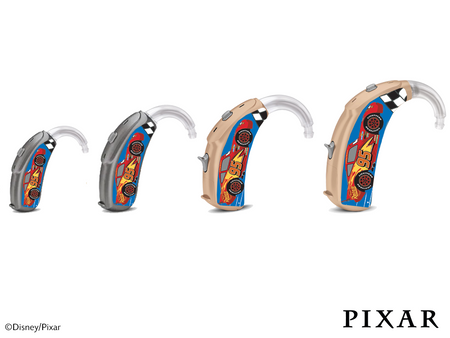 Universal skins for hearing aids - Pixar Cars - McQueen