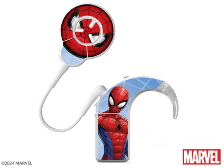 Cochlear Nucleus 8 sound processor skins / stickers - Marvel Spider-Man